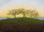 Caspar David Friedrich Hill and Ploughed Field near Dresden oil painting artist